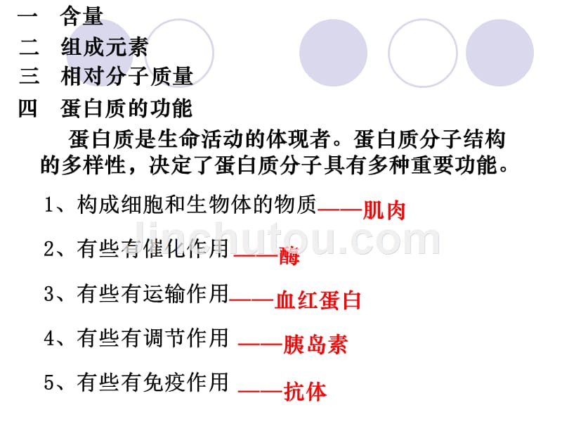 人教版教学素材吉林省扶余一中高一生物《第2章第2节蛋白质》课件_第5页