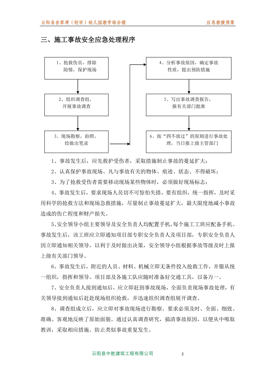 施工事故应急预案_第2页