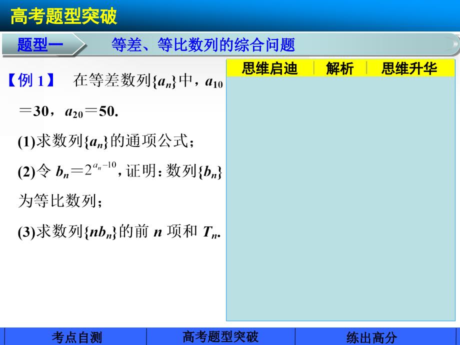 2015届高三数学北师大版(通用,理)总复习课件专题三  高考中的数列问题_第3页