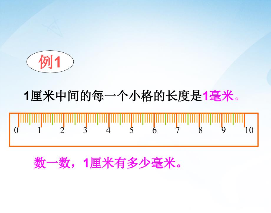 ★数学三年级上人教新课标1.1厘米、毫米、分米的认识课件1_第3页
