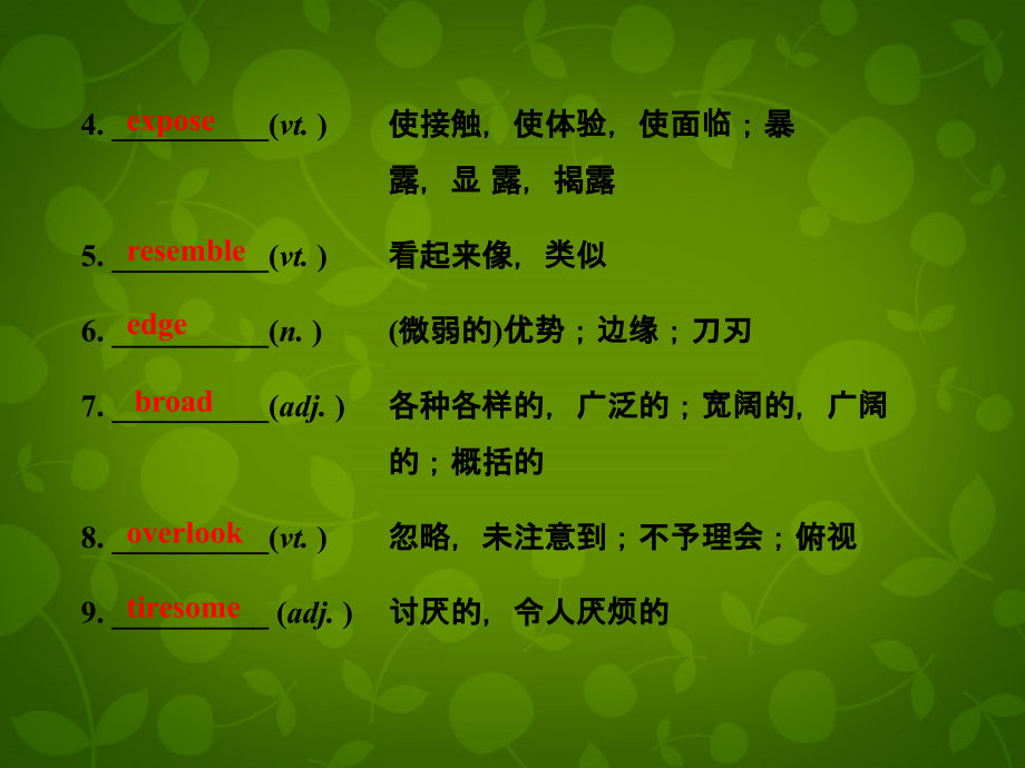 【全程复习方略】2013版高中英语 Unit 4 Films and film events课件 译林牛津版选修8_第3页