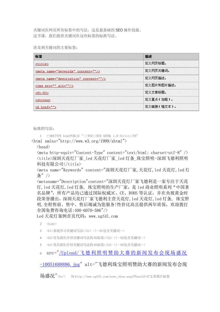 标题标签、关键词标签、描述标签的规范书写_第1页