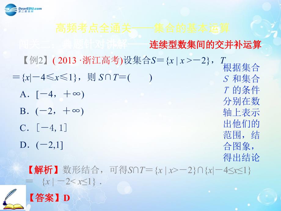 【创新方案】(浙江专版)2015届高考数学一轮复习 第一章 第一节 集合重点精选课件 文_第4页