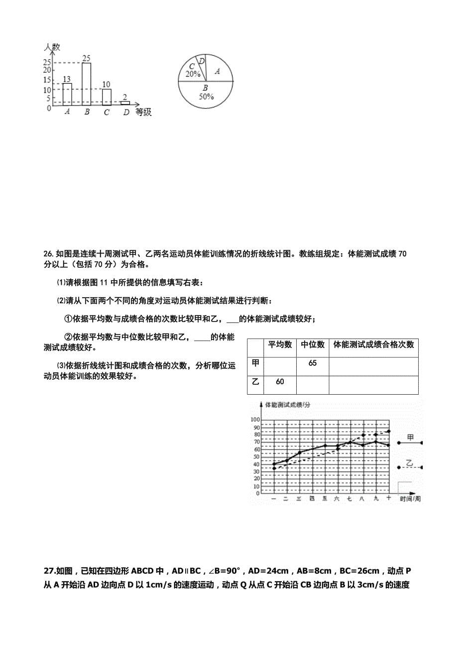 八下数学期末复习试卷 - 副本_第5页