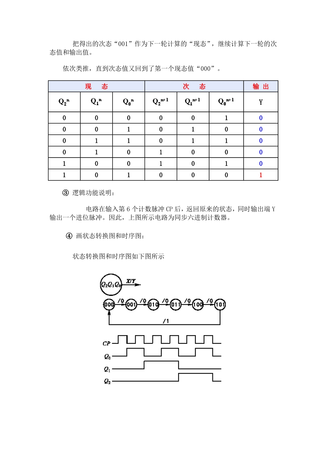 同步时序逻辑电路的分析方法_第3页