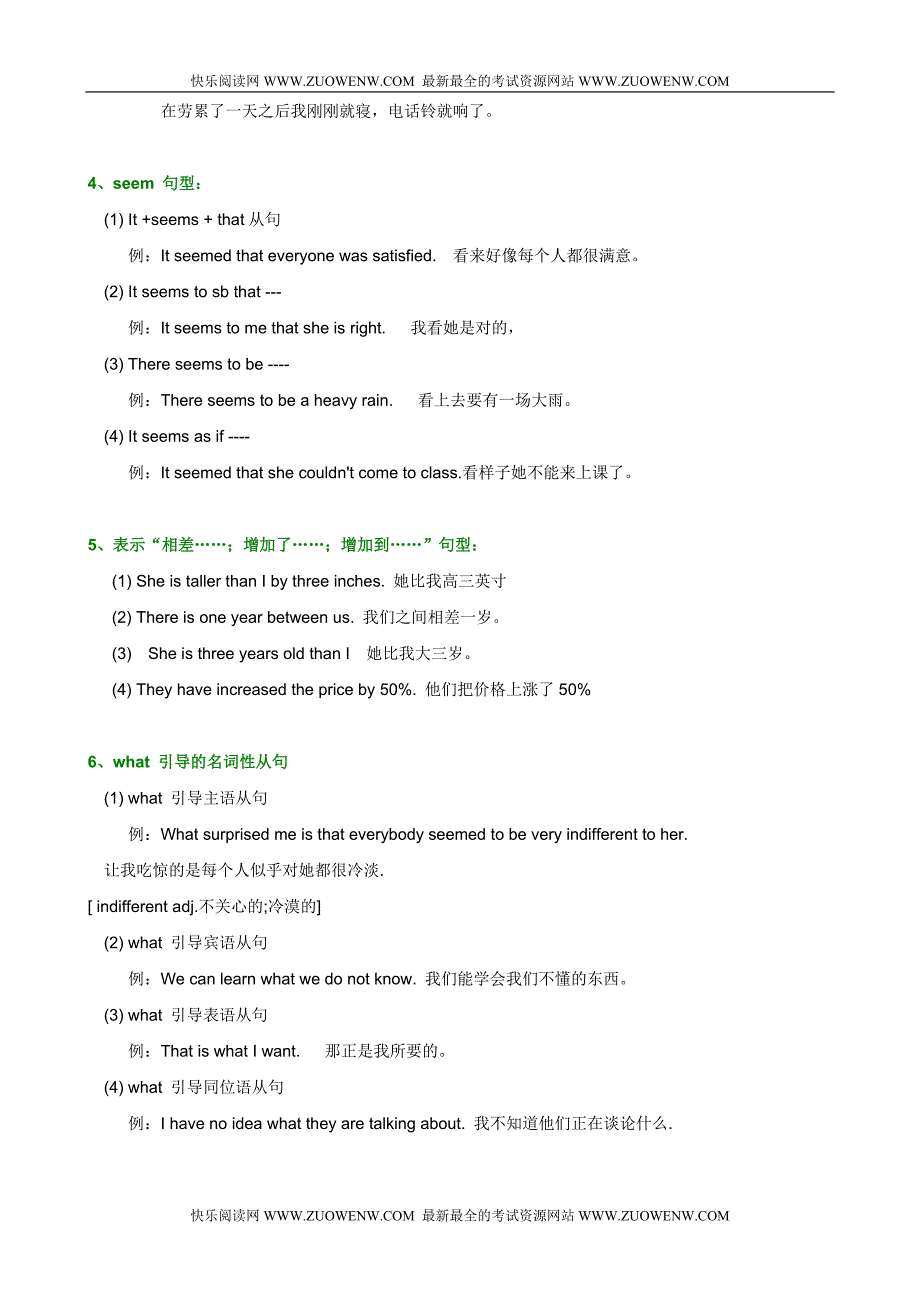 全国各地高考英语经典句型必备上_第3页