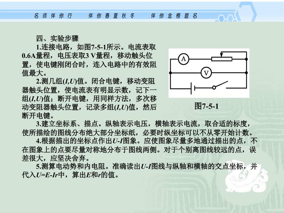 7.5 实验(三)：测定电源的电动势和内阻_第2页