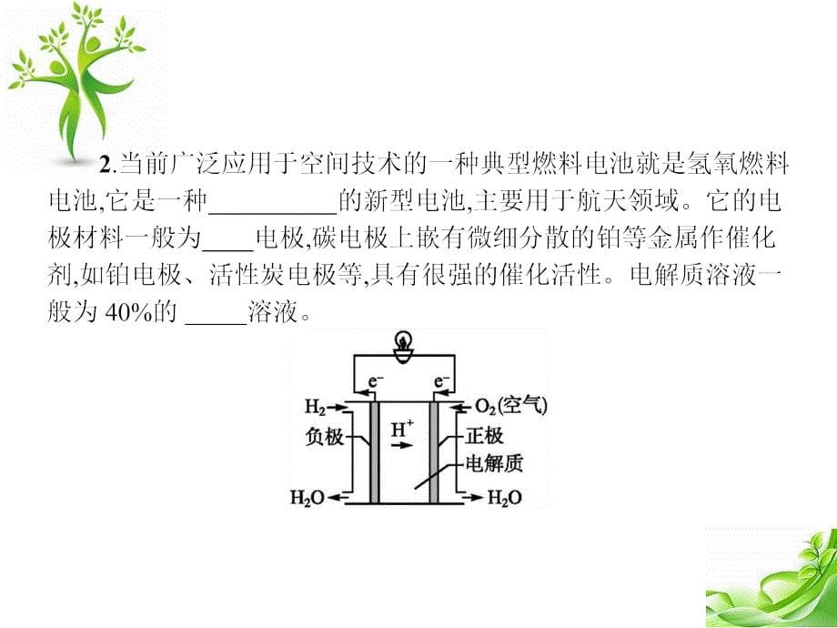 2014届高三化学一轮复习课件： 燃料电池(人教版)_第5页