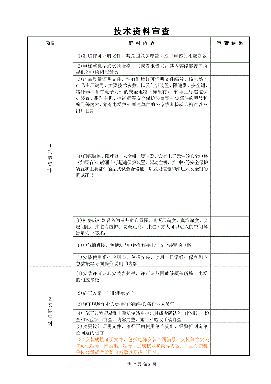 2014版电梯安装自检报告_第4页