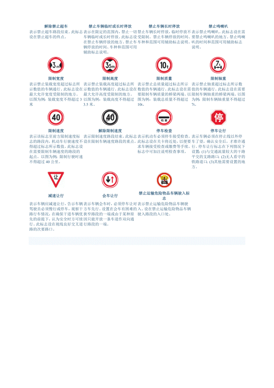 交通标志图片及讲解大全_第3页