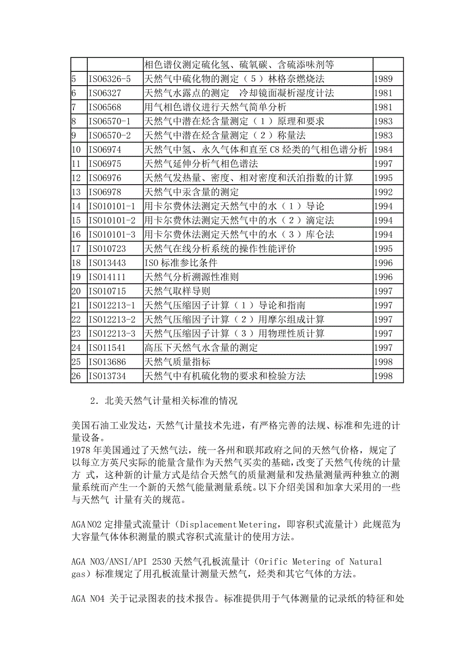 天然气计量国际标准及其它规范简介_第2页