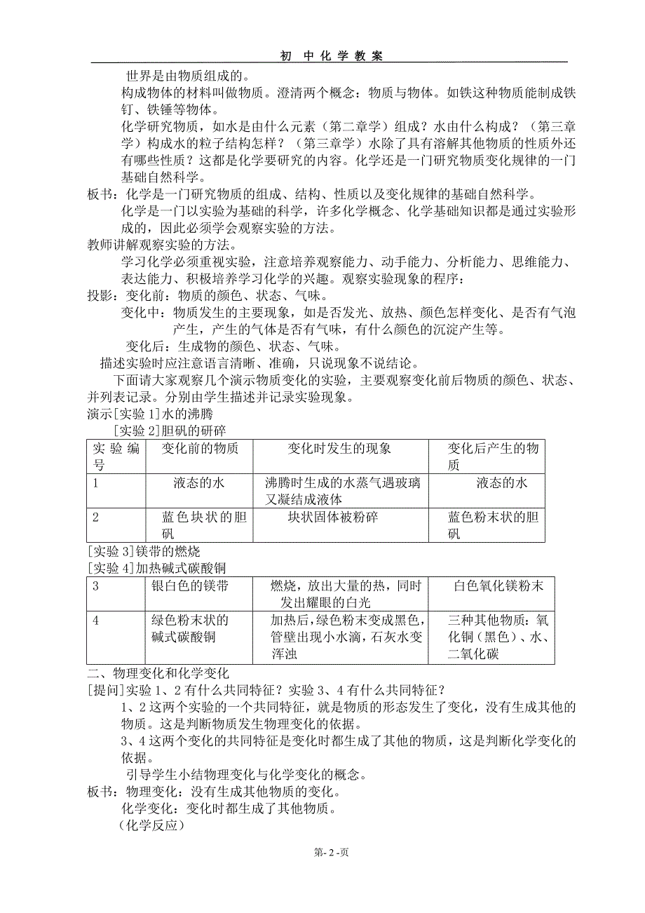 初中化学教材全解(人教版)_第2页