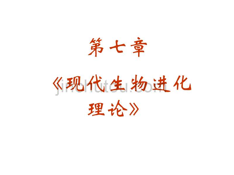 人教版教学课件生物：第七章《现代生物进化理论》总结复习课件(新人教版-必修2)_第2页