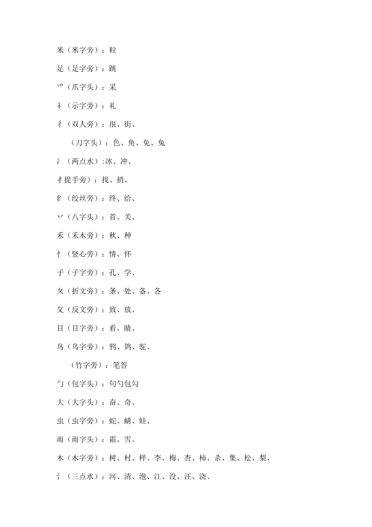 长春版语文一年级下册复习提纲_第4页