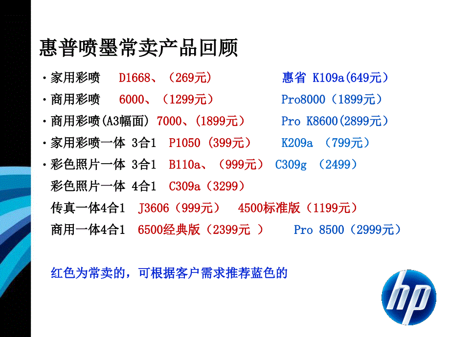 HP彩色喷墨打印机家族产品_第1页