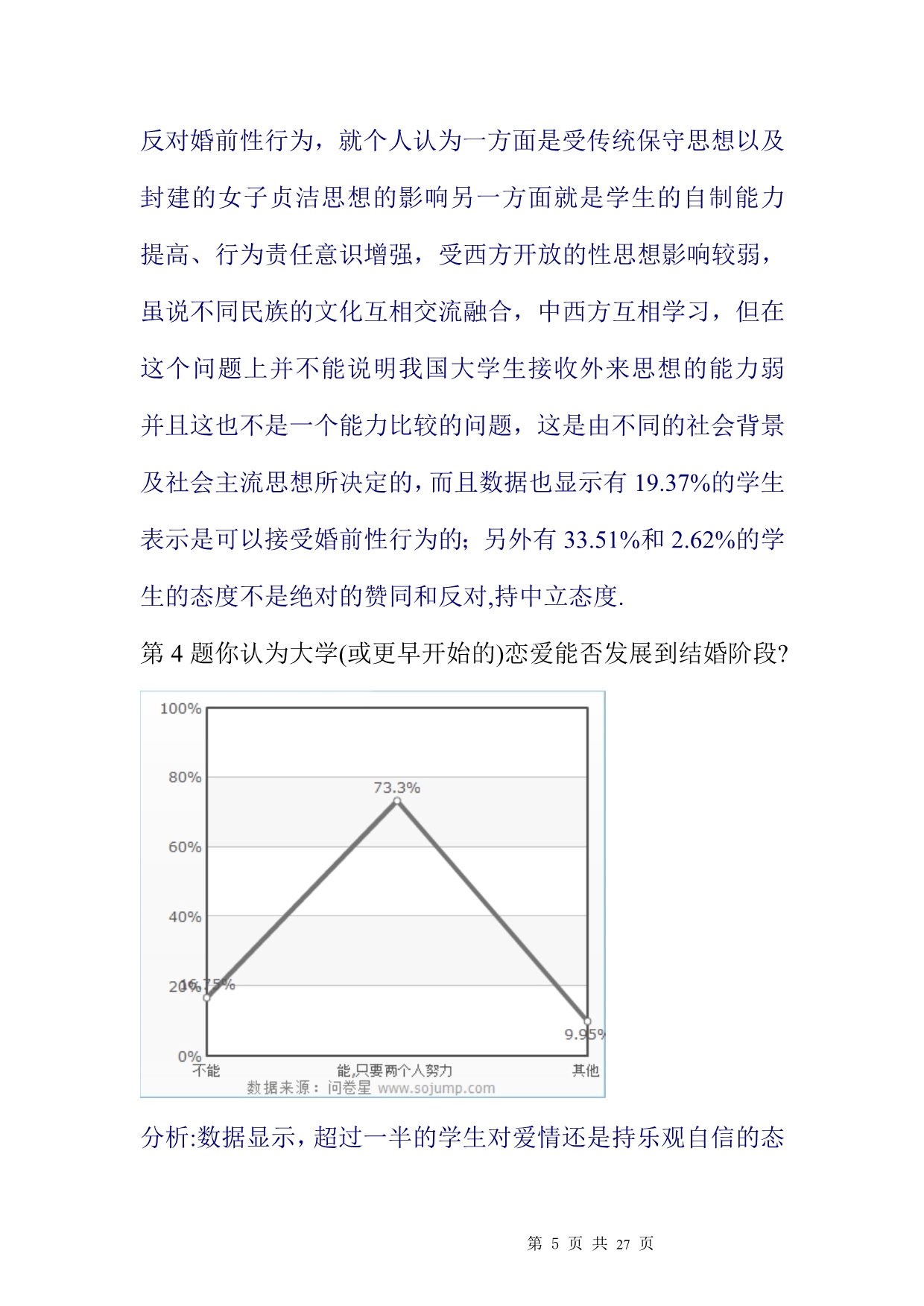 大学生爱情观抽样调查_第5页