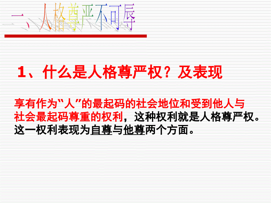 人教版八下思想品德第四课人人享有人格尊严权PPT课件_第4页