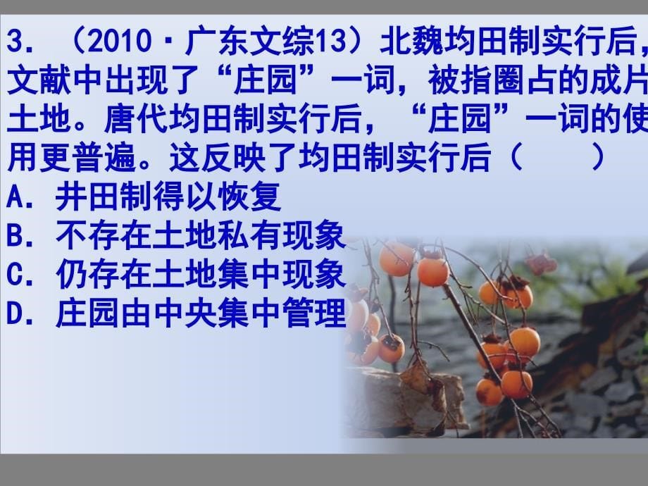 2010年高考题精选精练(必修Ⅱ第1、2单元,PPT格式)[岳麓版]_第5页