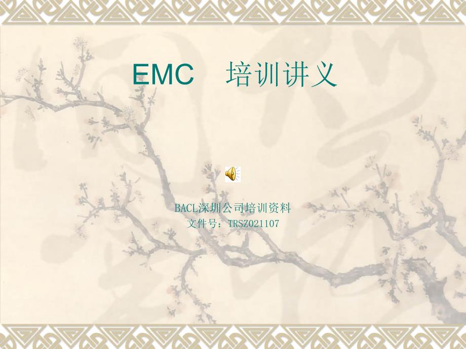 EMC定义和术语、测试的培训讲义_第1页