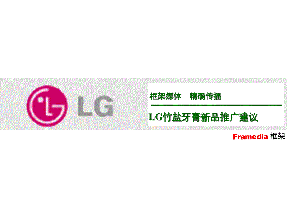 LG竹盐牙膏投放建议-0315_第1页