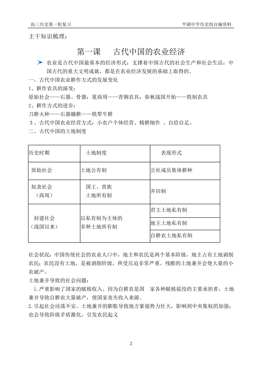 高三一轮复习之必修二专题一_第2页