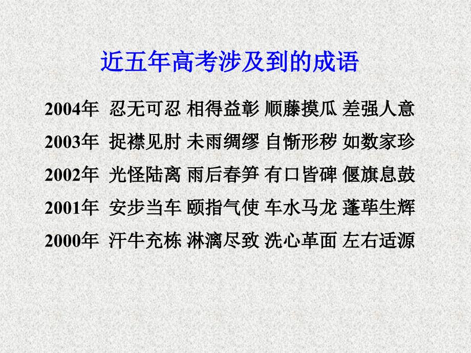 人教版高三语文成语复习指导课件_第3页