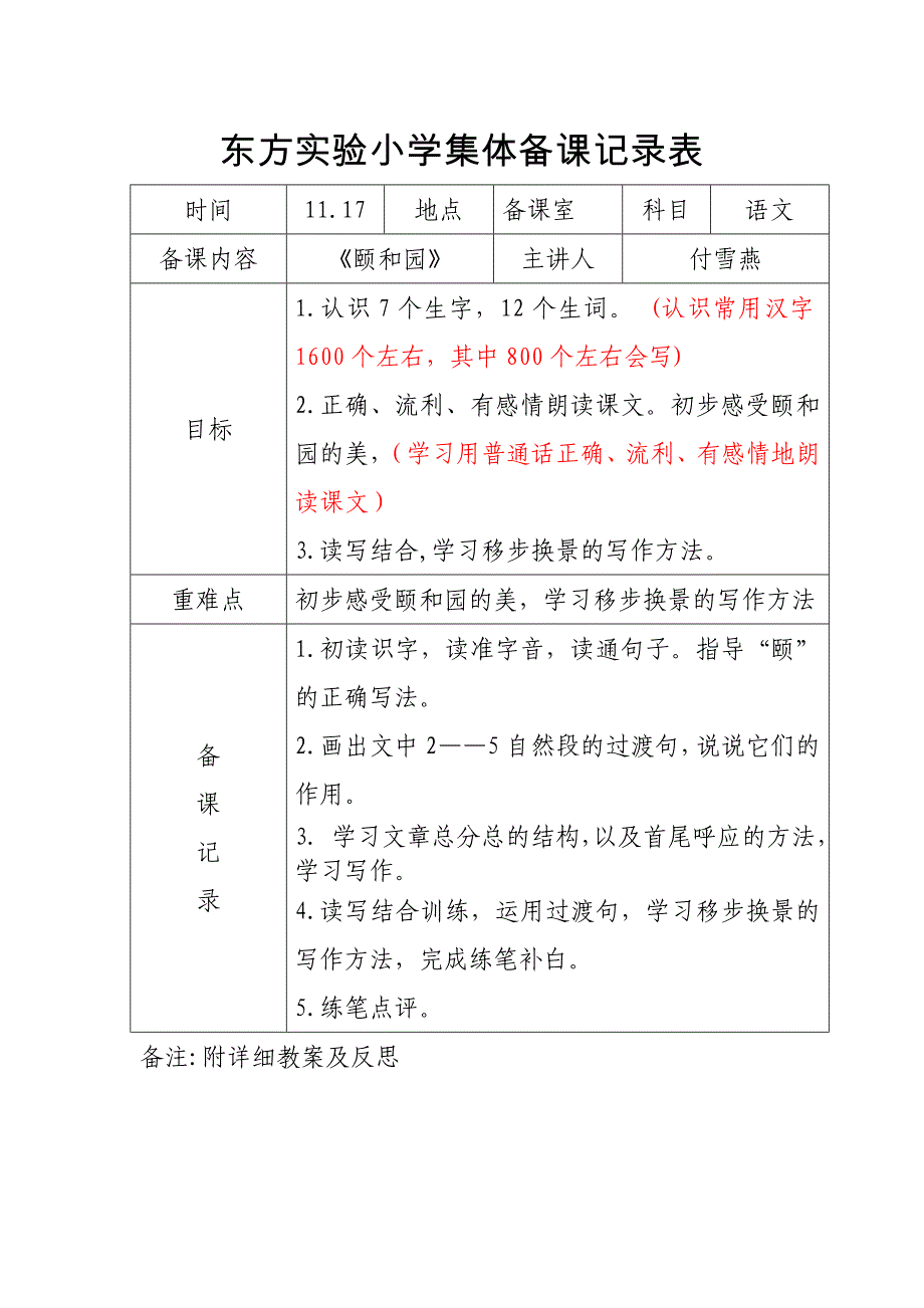 集体备课记录教学设计反思_第1页