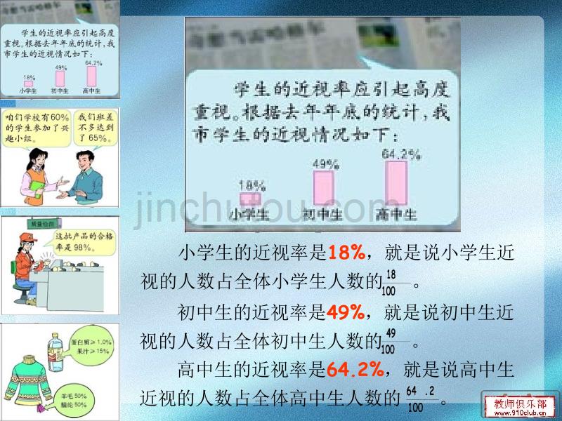 人教版六年级数学上册第五单元《百分数》_第4页