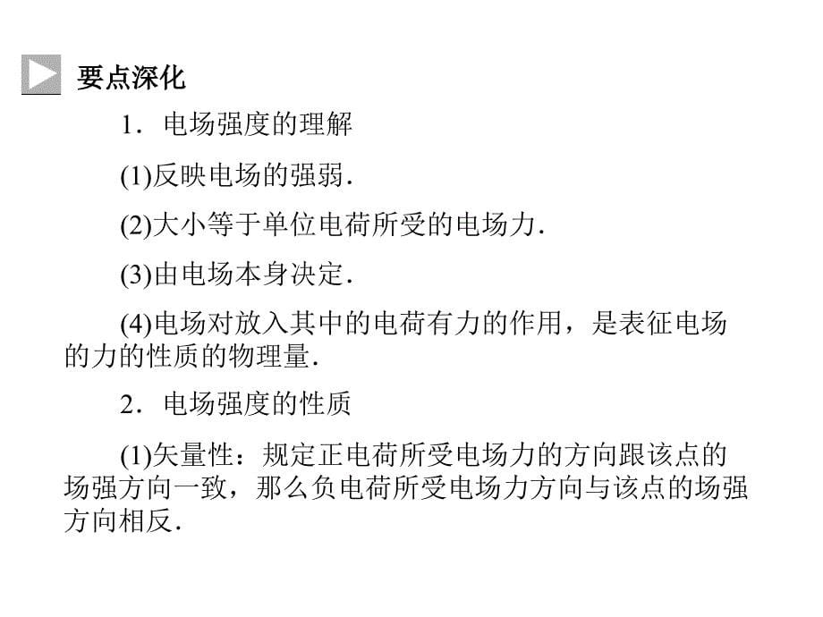 2013高考一轮复习优秀课件：电场力的性质第一单元 第2课时_第5页