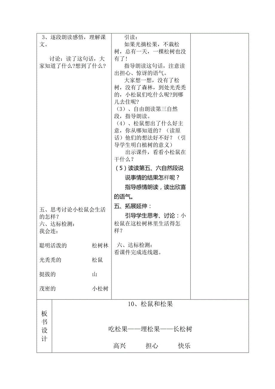 一年级语文下册第三单元10《松鼠和松果》导学案_第2页