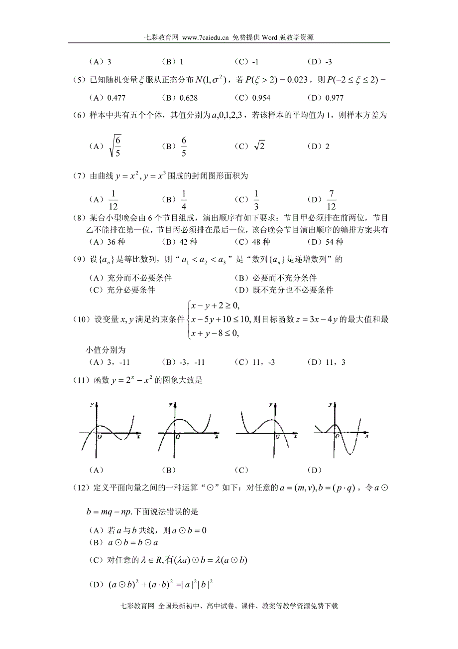 2010年山东高考真题(含答案)数学理_第2页