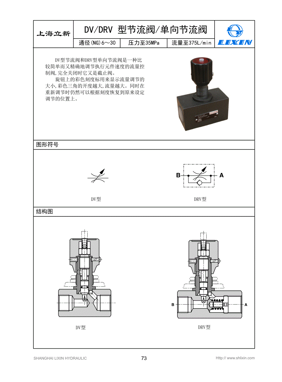DV DRV 型节流阀单向节流阀_第1页