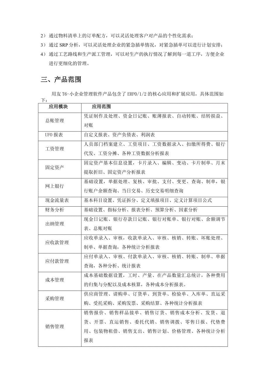 用友T6-小企业管理软件V33_第5页