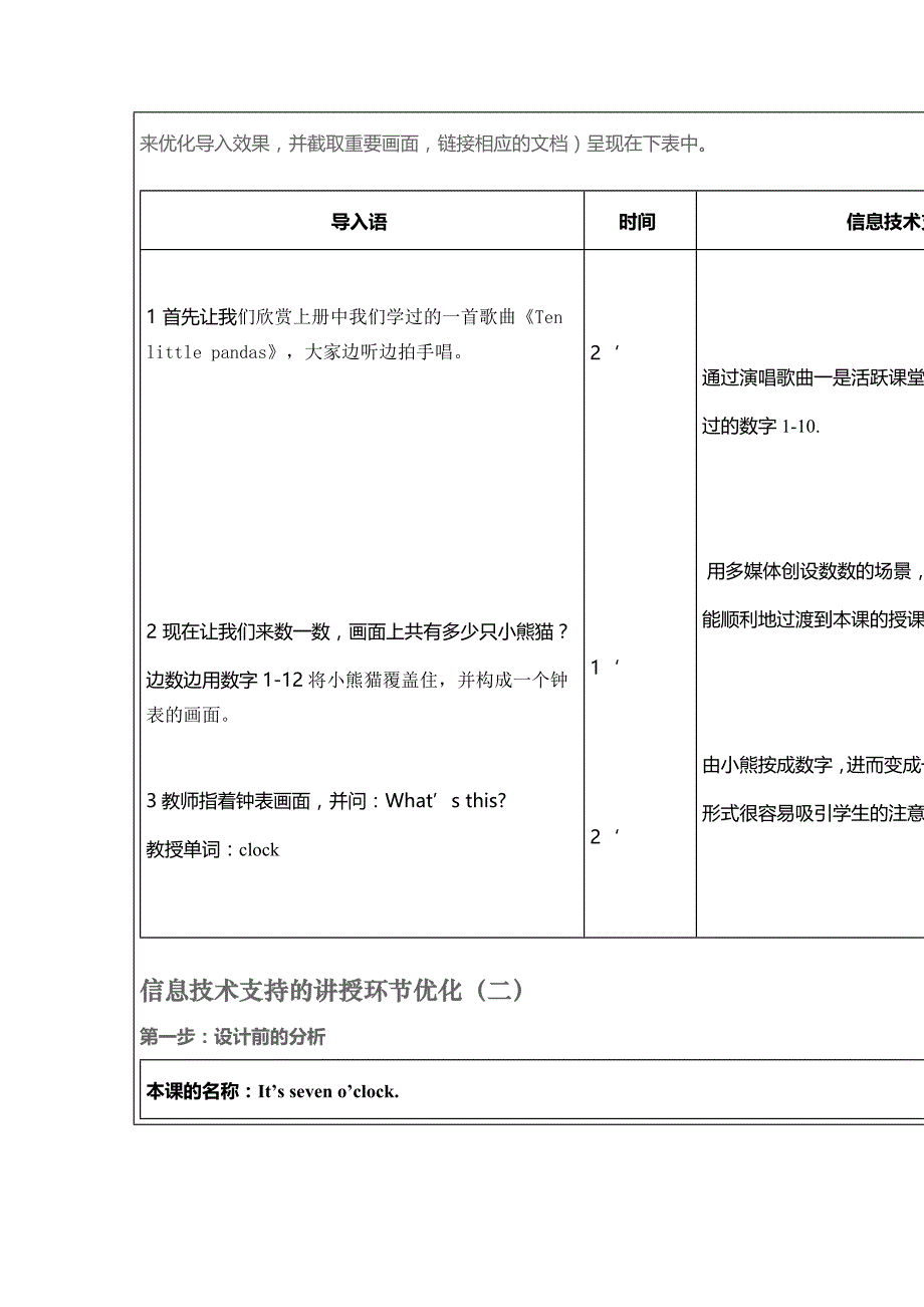 It’sseveno’clock.2014年小学教师信息技术应用能力提升全员远程研修_第2页