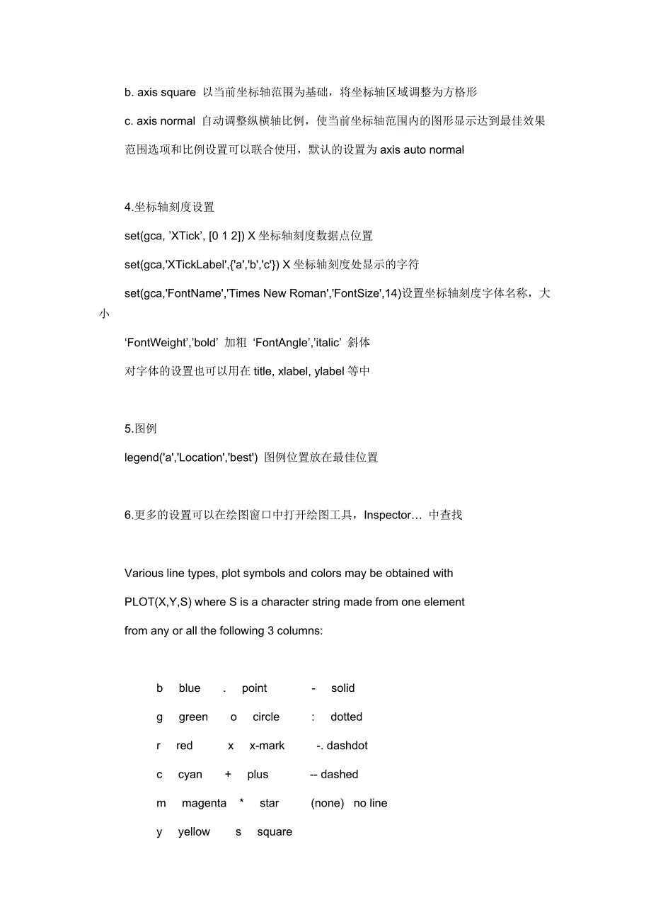 matlab画图设置(坐标轴、曲线、颜色)_第3页