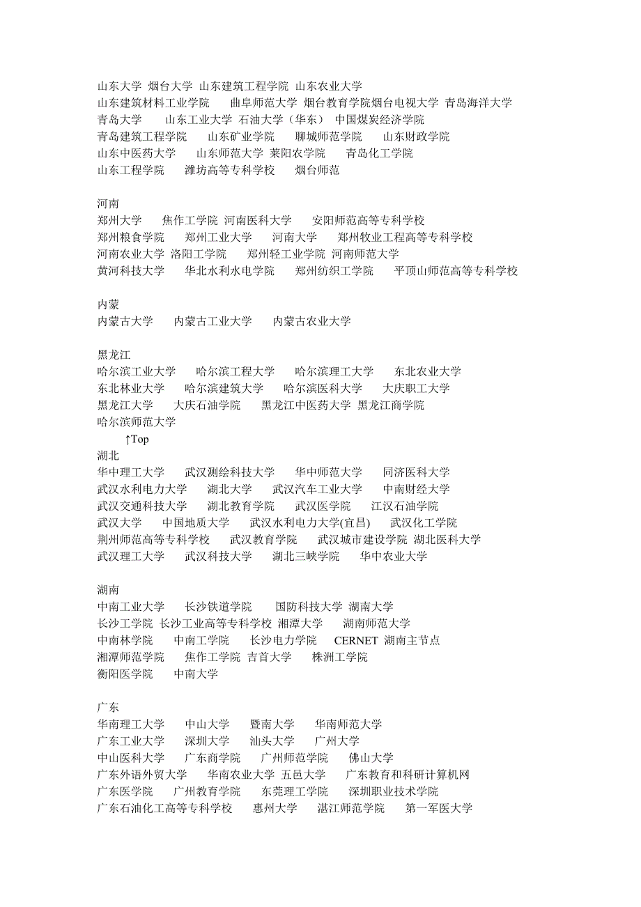 中国各地大学学校一览表(超级全-实用)_第3页