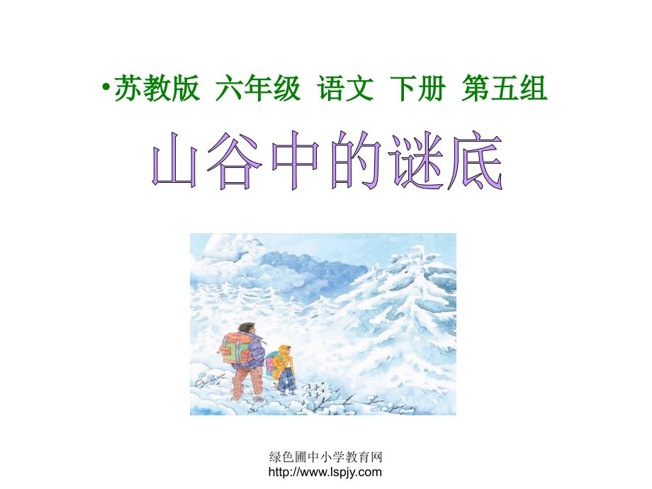 小学六年级下学期语文《山谷中的谜底》PPT课件_第2页