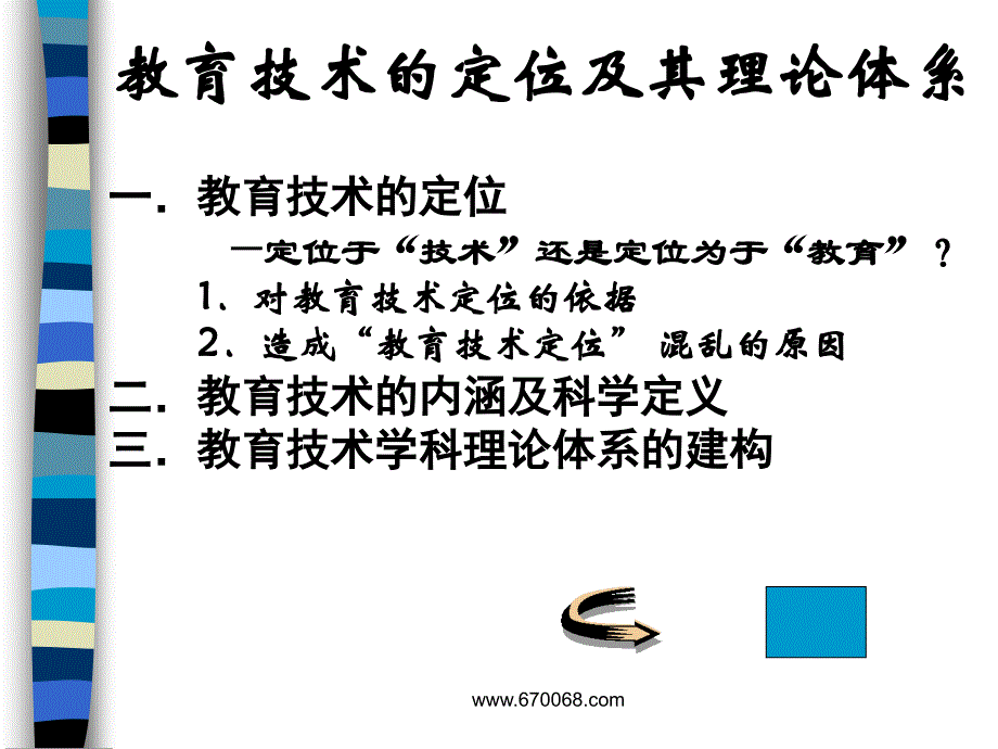 北京师范大学教育技术学的学科定位和理论体系ppt38_第2页