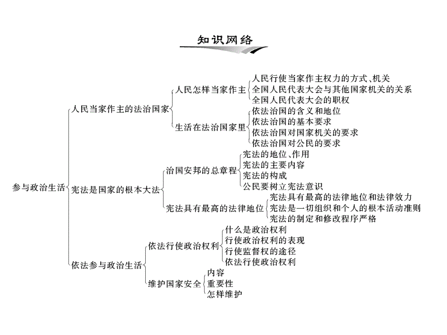 人教版九年级第三单元 第六课 第1课时《人民当家作主的法治国家》课件_第2页