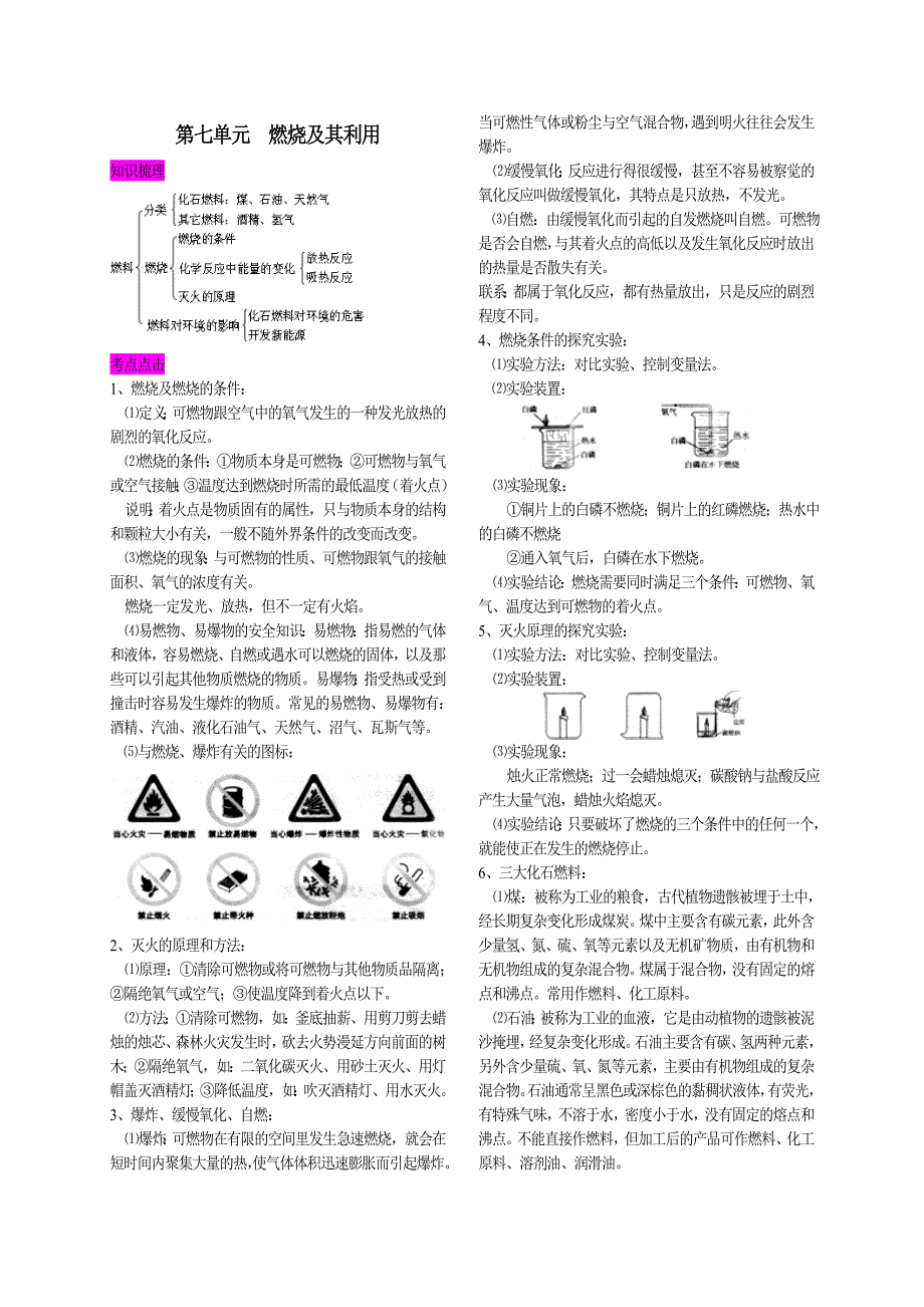 第七单元燃烧及其利用_第1页