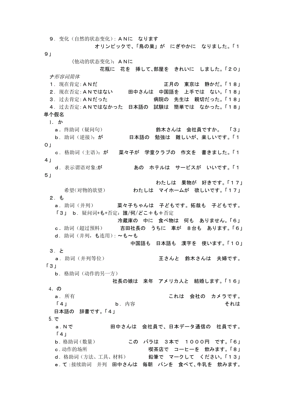 新日本语教程初级1语法整理_第3页