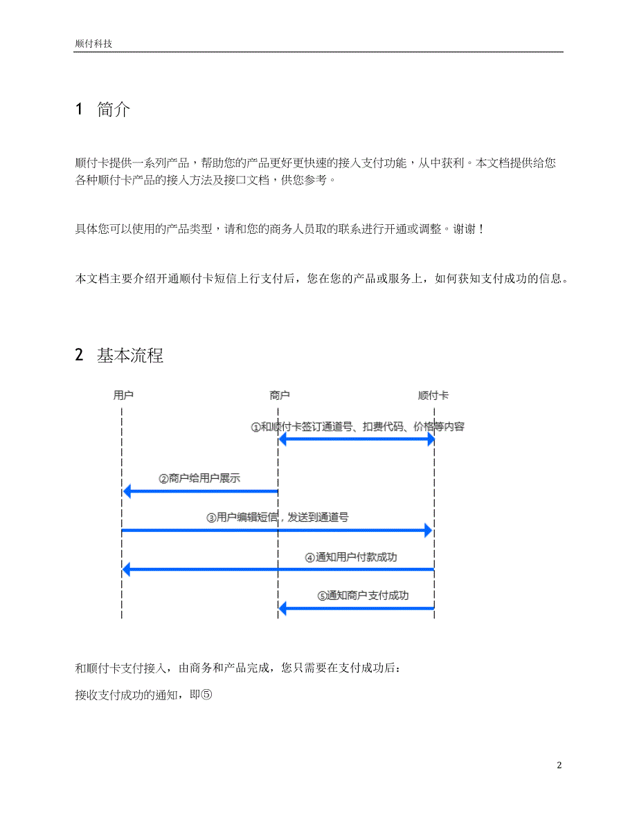 顺付卡支付(短信上行)接入文档_第2页