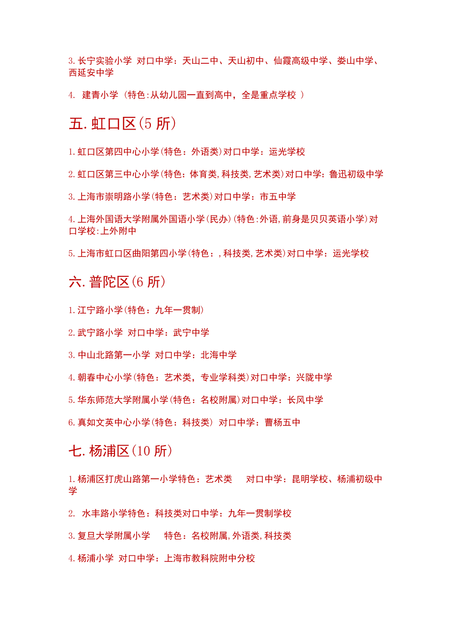 2013年上海市重点小学列表(网络资料仅供参考)_第4页