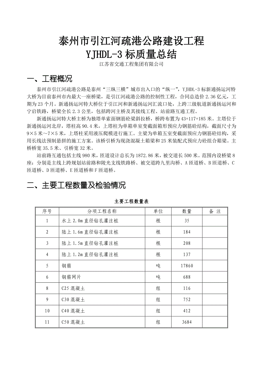 YJHDL-3标质量总结报告_第1页