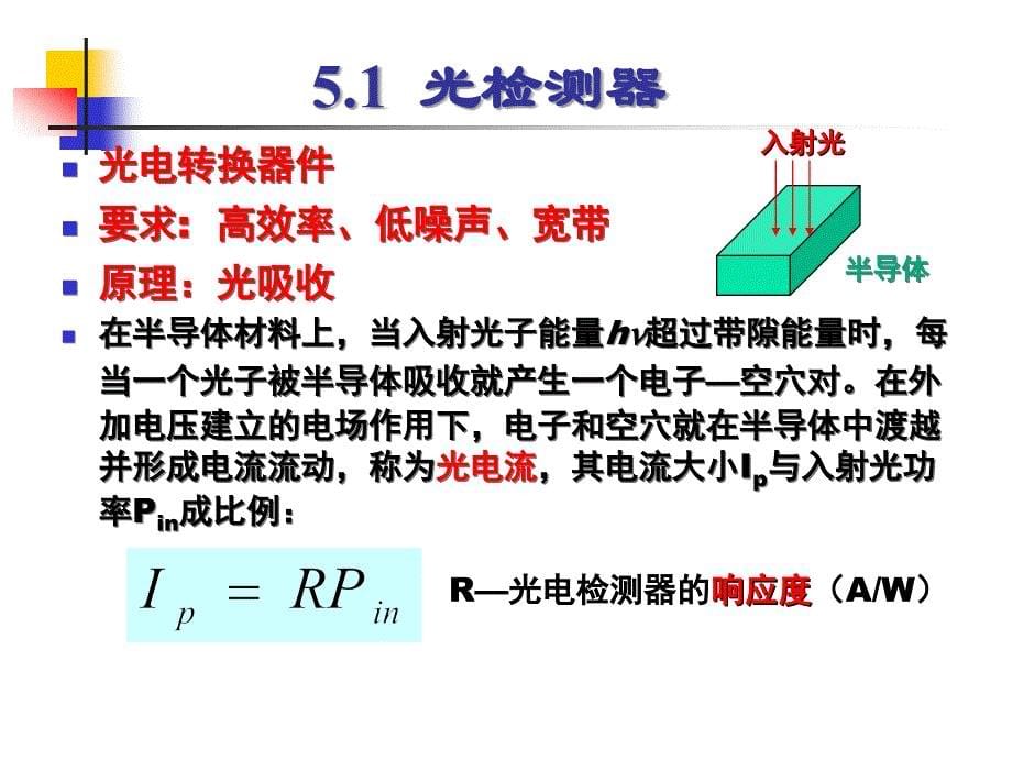 浙江传媒学院光纤通信光检测器及光接收机_第5页