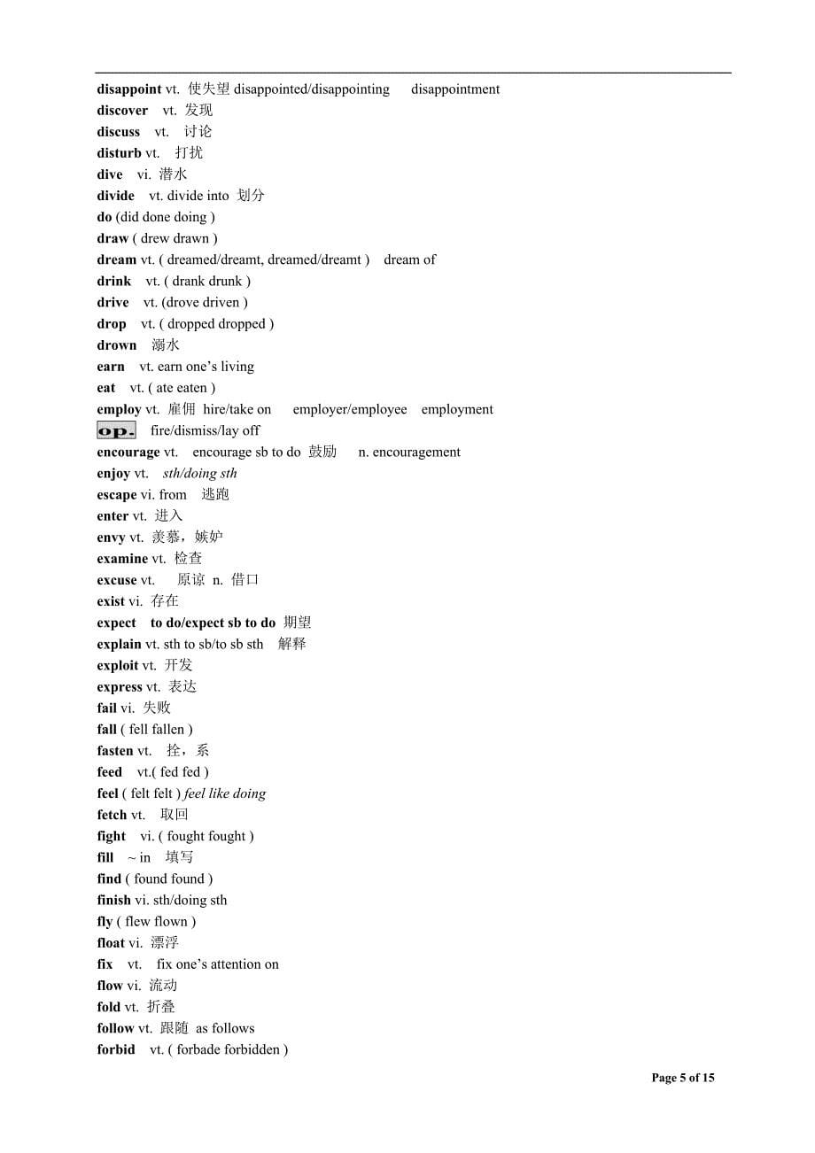 高考考纲词汇分类整理(动词)_第5页