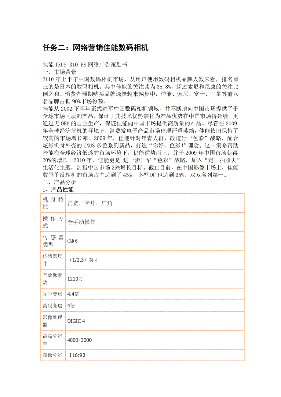 网络营销佳能数码相机_第1页