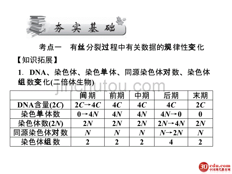 2013高考一轮复习必修15.22细胞的有丝分裂_第2页