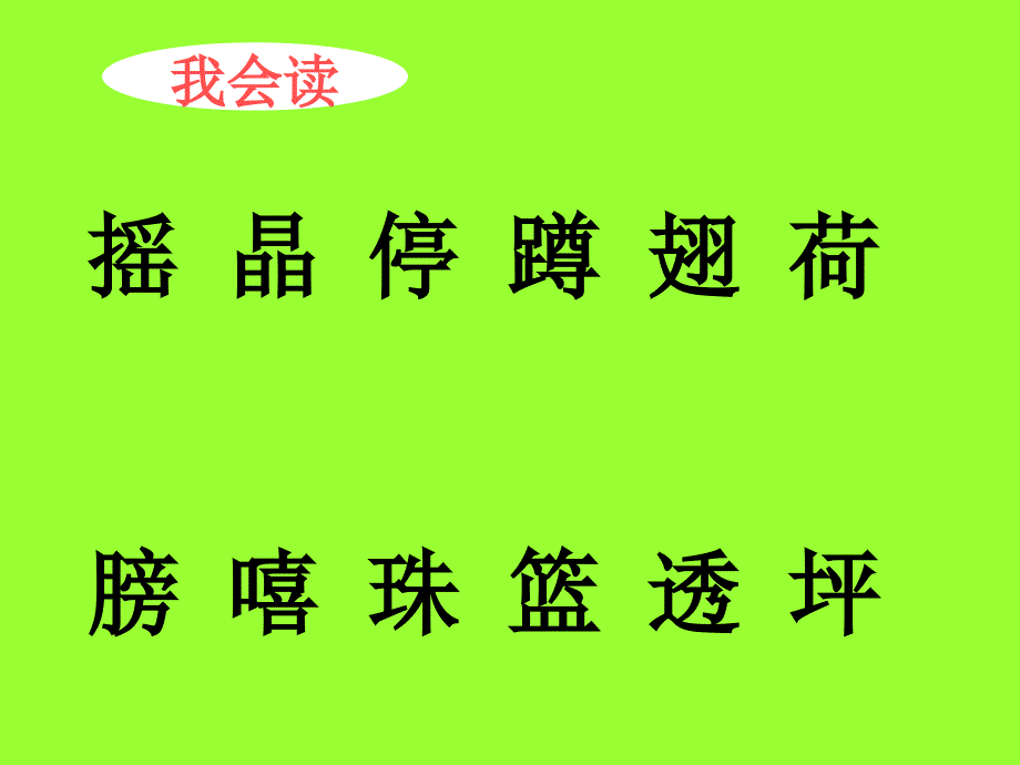 人教版小学一年级下册语文 荷叶圆圆_第4页