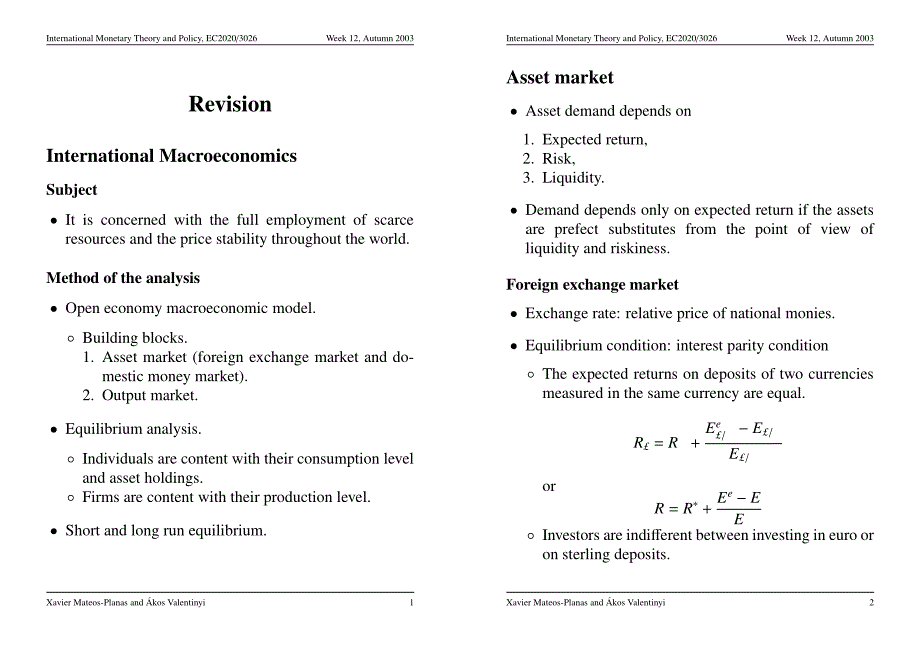 配克鲁格曼国际经济学教程习题指导International Monetary Theory and Policyimoney12x_第1页